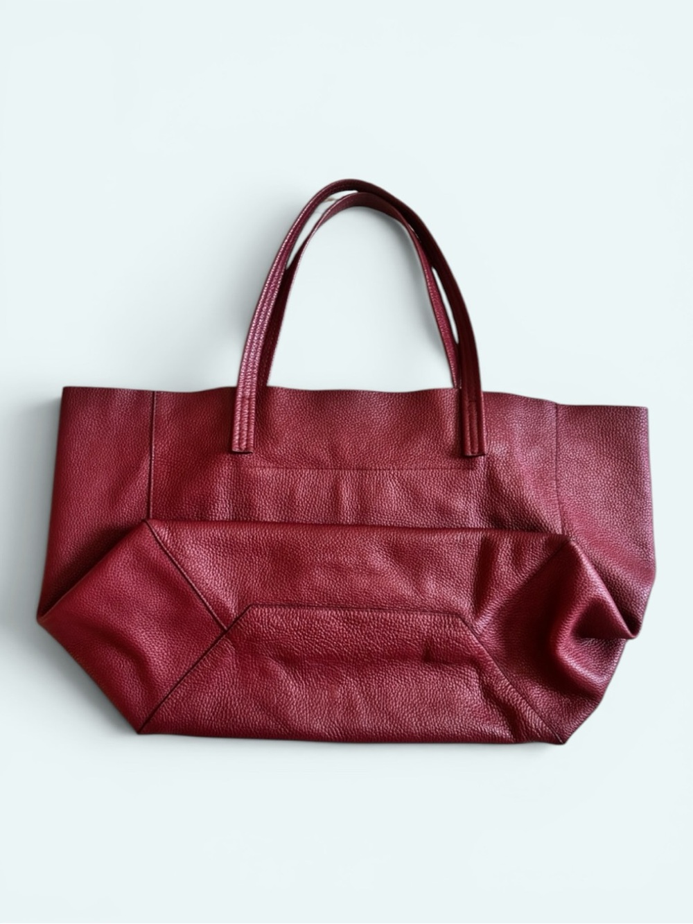 Kurt Geiger EUC Violet Horizontal Leather Tote - Picture 6 of 12